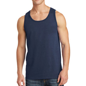 Vente en gros de débardeur à col rond personnalisé pour hommes, vêtements de fitness tricotés respirants, insigne de broderie décontracté pour le yoga et le sport - Product Image 2