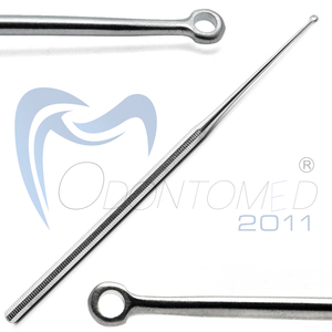 Instrumentos Quirúrgicos Veterinarios Odontomed, Cureta de Punta Cerrada Tipo Buck Ear # 2 Rectificadoras Manuales de Acero Inoxidable de 6.5 Pulgadas con Certificación CE Clase II - Product Image 2
