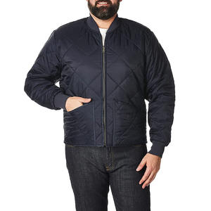 2025 nueva chaqueta de bombardero de alta calidad al por mayor para hombres y chaqueta de ropa informal chaqueta de bombardero de Color sólido - Product Image 3