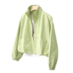 Chaqueta cortavientos transpirable Primavera Verano nuevos monos sueltos Casual secado rápido 100% poliéster algodón forro cuello con muescas - Product Image 2
