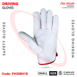 Venta caliente 2025 Guantes de conductor en cuero de vaca Guantes de seguridad de trabajo Guantes industriales estilo pulgar trapezoidal sin forro - Product Image 3