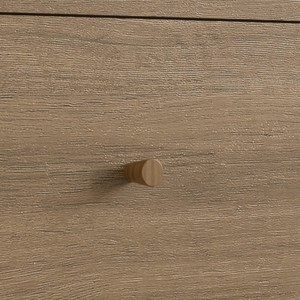 Mesa de Noche de Estilo Moderno Retro con 1 Cajón, Madera Color Miel, Mueble para Dormitorio de Apartamento u Hotel, Fácil de Ensamblar, Estilo Rústico - Product Image 3