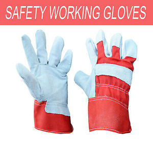 Gants de travail d'hiver de haute qualité 707 4343 cuir de vache fendu anti-coupures anti-dérapant anti-chocs Anti-chaleur gants de travail de sécurité - Product Image 3