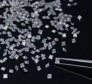 1.5mm et 5mm blanc E couleur VVS2 princesse coupe diamants en vrac petite pierre précieuse taillée carrée naturelle pour la fabrication de bijoux - Product Image 2