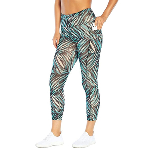 กางเกงเลกกิ้งแนบเนื้อสำหรับผู้หญิงกางเกงโยคะยืดได้เนื้อนุ่มพร้อมดีไซน์ให้ยกกระชับสำหรับยิมฟิตเนส - Product Image 5