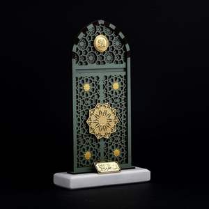 Ensemble de 3 peintures murales islamiques en métal Ayatul Kursi Wall Art Décoration murale musulmane et Coran Mural - Product Image 3