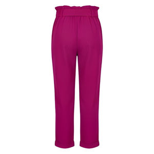 Pantalones de Trabajo Casuales de Negocios para Mujer, Cierre con Cordón, Transpirables, de Secado Rápido, de Lona Lisa, 100% Algodón, Cintura Media - Product Image 4