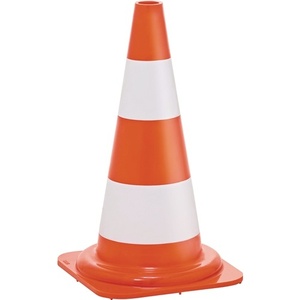 Cono de Tráfico Reflectante de 500 mm de Altura, 1.05 kg, 28.5 x 28.5 cm, con Pegatinas y Luces Reflectantes Promocionales - Product Image 1