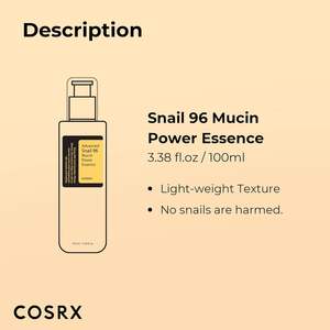COSRX Advanced Snail 96 Mucin Power Essence, productos de belleza coreanos para el cuidado de la piel, suero de caracol para el cuidado facial antienvejecimiento - Product Image 3