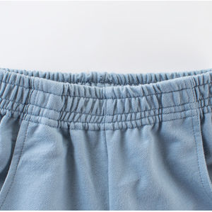 Pantalon de survêtement streetwear OEM HSI 2026 pour homme, coupe large et droite, style vintage, en coton mélangé délavé, épais et ample - Product Image 2