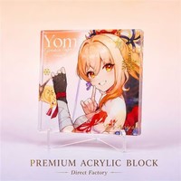 Support en acrylique personnalisé, standee anime sur mesure, bloc décoratif en acrylique transparent, cadeau unique pour les fans, impression double face durable