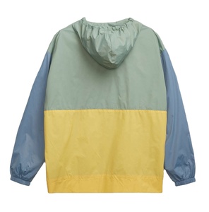 Chaqueta Cortavientos Ligera con Media Cremallera, 100% Poliéster, para Hombre, Talla Grande, Transpirable, con Capucha, Tipo Anorak - Product Image 2