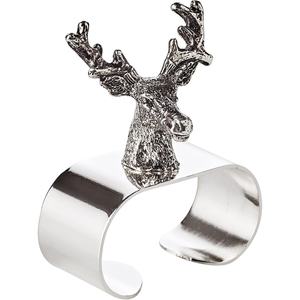 Rond de serviette en acier inoxydable au design de qualité supérieure pour les fêtes de mariage Rond de serviette en métal empilé de couleur chaude d'été pour table à manger - Product Image 2