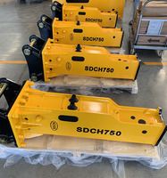 75mm Meißel SDCH750 Geräuscharmer Hydraulischer Brecher für 6-9 Tonnen Midi-Bagger Sany SY75 CAT 307 308