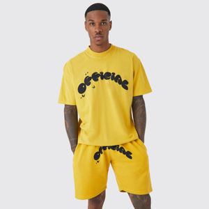 ชุดฤดูร้อนพิมพ์แบบกําหนดเองกราฟิกเสื้อยืดและชุดสั้นเสื้อผ้าผู้ชายฤดูร้อนชุดฤดูร้อนพิมพ์พัฟ 2 ชิ้น - Product Image 6