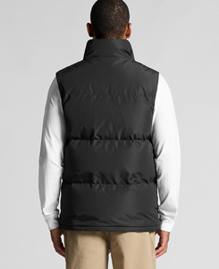 Chaleco acolchado negro para hombre talla XL, estilo urbano, con cremallera completa, cuello alto, cortavientos, poliéster, chaqueta casual de invierno, precio económico, MOQ bajo - Product Image 2