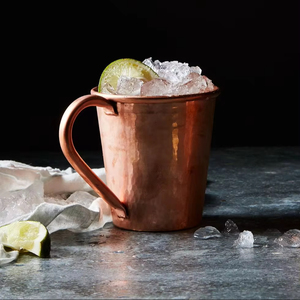 Dernière conception martelé Moscou Mule cuivre bière pour tasses tasse à boire en métal solide pour la maison et l'hôtel - Product Image 1