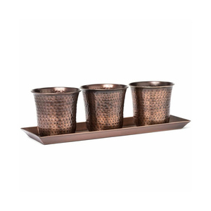 Cozy Core Set of 3 Galvanized Oval Planter With <b>Side</b> Handle Best Design Flower Planter Use for Garden Decoration - Product Image 4