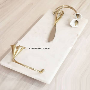 Bandeja Redonda de Acero Inoxidable con Textura Martillada y Asas, Decoración de Mesa de Lujo para el Hogar, Plato para Desayuno, Venta al por Mayor - Product Image 5