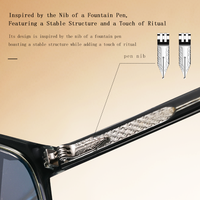 Lunettes de vue anti-lumière bleue en acétate de designer F22249, monture rétro pleine monture en acétate avec logo personnalisé