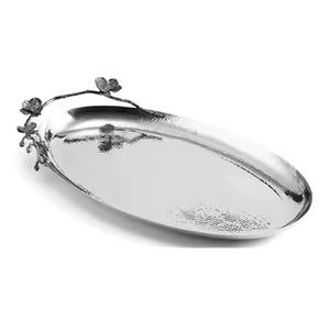 Plateau de service rectangulaire en chocolat et café, décoration de table, plateau de service pour aliments, plateau de service en acier inoxydable de haute qualité - Product Image 5