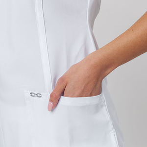 Conjuntos de uniformes de Enfermería de manga corta Unisex de alta calidad, elegantes uniformes de Hospital impresos para uso en salón de belleza, el último traje de enfermera - Product Image 6
