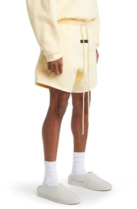 Pantalones cortos deportivos cómodos para hombre, diseño elegante de secado rápido con etiqueta personalizada OEM, patrón sólido de algodón 100% para ropa de gimnasio - Product Image 6