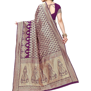 Sarees Ligeros de Alta Calidad para Mujer, Más Vendidos, Suaves, a un Precio Razonable, Personalización OEM, Sin Arrugas, Reversibles - Product Image 2