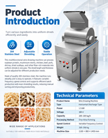 Machine à faire des feuilles de viande de porc séchées la plus populaire, machine à déchiqueter le poulet, machine à déchiqueter la viande de poulet en sachets