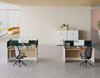 Postes de travail OMNI modernes à structure en acier robuste avec absorption acoustique pour centres d'appels et salons dans les bureaux à plan ouvert