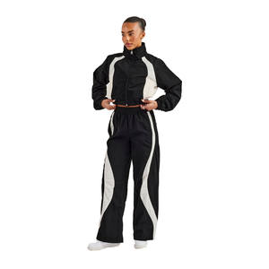 Conjunto Deportivo de 2 Piezas para Mujer, Estilo Deportivo, Chaqueta Cortavientos con Capucha, Chándal Estampado de Alta Calidad, Secado Rápido, Transpirable, Cortavientos para Correr - Product Image 2