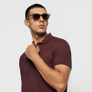 100% bleu clair Stretch coton Piqué pour personnalisé pour Polo solide brodé Logo dissimulé bouton patte côtes coupe régulière - Product Image 6