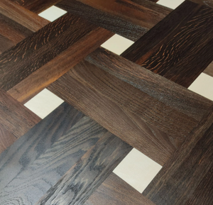 Insertos para Piso con Diseño de Cesta Tejida en Nogal Oscuro - Product Image 4