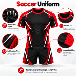 Uniforme de Fútbol para Clubes y Academias con Tela Transpirable, Construcción Flexible y Rendimiento Cómodo - Product Image 6