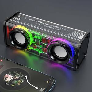 20W RGB LED Iluminación USB AUX TWS Comunicación Altavoz al aire libre Micrófono de plástico Funciona con pilas para fiestas Modelo - Product Image 2