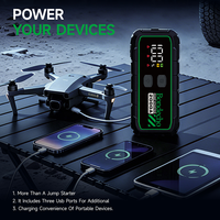 Démarreur portable à charge rapide 2000A, batterie externe USB 20000mAh - Booster de batterie de voiture 12V avec lampe torche LED pour moteurs 8.5L essence/6.0L diesel