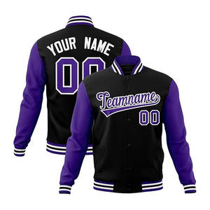 Veste universitaire pour hommes personnalisée en coton mélangé veste Letterman personnalisé cousu nom numéro saison d'hiver disponible Service OEM - Product Image 6