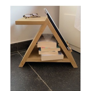 Support de lecture en bois Artisan avec détails décoratifs en agate - Product Image 4