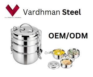 Hot Sale Stainless Steel Lunch <b>Box</b> with Durable 8*3 <b>Locking</b> Clip Food Grade Office & Hotel Picnic Compartment - Product Image 4