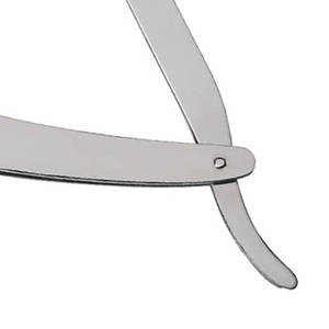 Barbers Silver Pliant Rasoir Léger 65g Coupe Gorge Rasoir Droit avec Manche En Métal Salon Coupe De Cheveux Rasage - Product Image 6