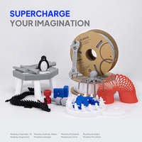 Filament ELEGOO PLA Plus PETG 4 couleurs, diamètre 1,75 mm, poids net 10 kg, bobine vide 15,41 kg pour impression 3D