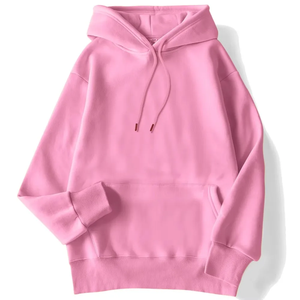 Sudadera con Capucha Extra Grande para Hombre, Color Sólido, Algodón French Terry, Informal, con Bolsillo, para Otoño - Product Image 4