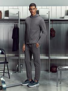 Fashionable Unisex Windbreaker Set Hoodie Jacket <b>Jogger</b> Pants Streetwear Casual Gym Activewear Outfit - Product Image 2