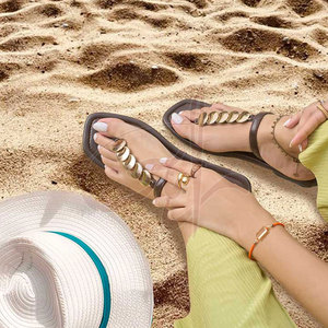 Deslizador de Moda Natural Hecho a Mano, de Lujo, Antideslizante, Personalizable, con Tono Profundo y Encanto Sutil, para - Product Image 4