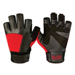 ELIXE <b>SPORTS</b> Custom Unisex Fitness Weightlifting <b>Gloves</b> High Quality Crafted Leather Durable Strong Grip Bar Breathable Wrist - Product Image 1