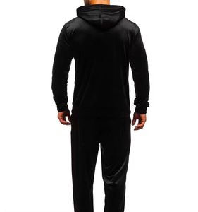 Survêtements en velours pour hommes, style tendance, durables, respirants, pour une utilisation en extérieur, taille plus, logo personnalisé pour la saison hivernale - Product Image 3