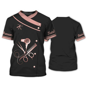 Cómodo uniforme de Barbar diseñado para uso diario en barberías con tela duradera y apariencia profesional elegante - Product Image 4