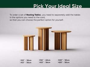 Mesa auxiliar de roble macizo, mesa auxiliar minimalista moderna hecha a mano, diseño escandinavo ecológico, dormitorio de madera Natural, sala de estar - Product Image 2