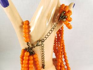 Collar de resina hecho a mano para mujer, joyería de boda de moda con patrón de forma de luna bonita de la India - Product Image 3