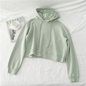 <b>Fleece</b> Fashion Girl Woman Women's Casual Long Sleeve Pullover <b>Hoodies</b> Crop Tops Sweatshirt Hoodie Crop Top <b>Hoodies</b> Sweatshirts - Product Image 6